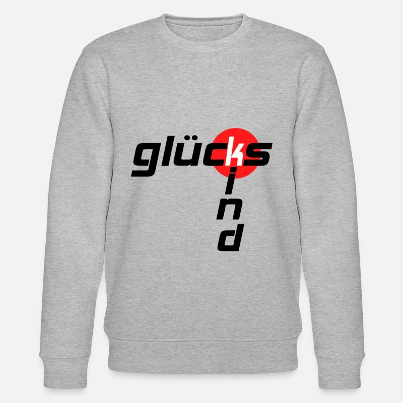 Glückskind - Stanley/Stella Unisex Bio-Sweatshirt CHANGER  - Grau meliert