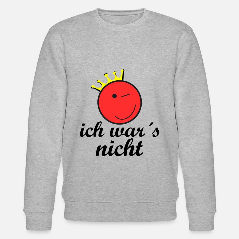 Ich war es nicht - Stanley/Stella Unisex Bio-Sweatshirt CHANGER  - Grau meliert