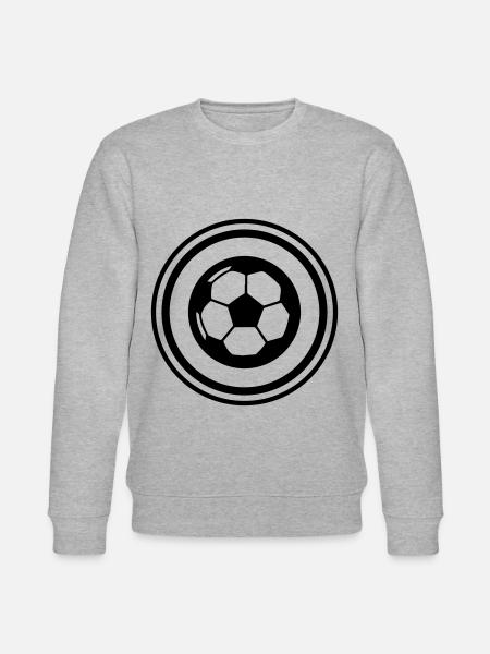 Fussball Symbol - Stanley/Stella Unisex Bio-Sweatshirt CHANGER - Grau meliert