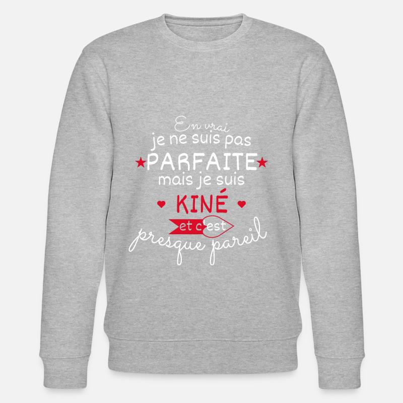 Pas parfaite mais Kiné - Sweat bio CHANGER Stanley/Stella Unisexe - gris chiné