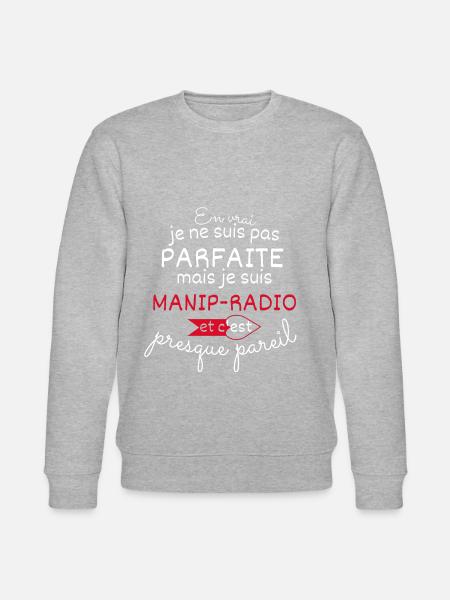 Pas parfaite mais Manip radio - Sweat bio CHANGER Stanley/Stella Unisexe - gris chiné