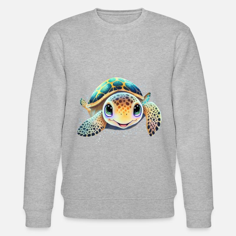 Tortue - Sweat bio CHANGER Stanley/Stella Unisexe - gris chiné