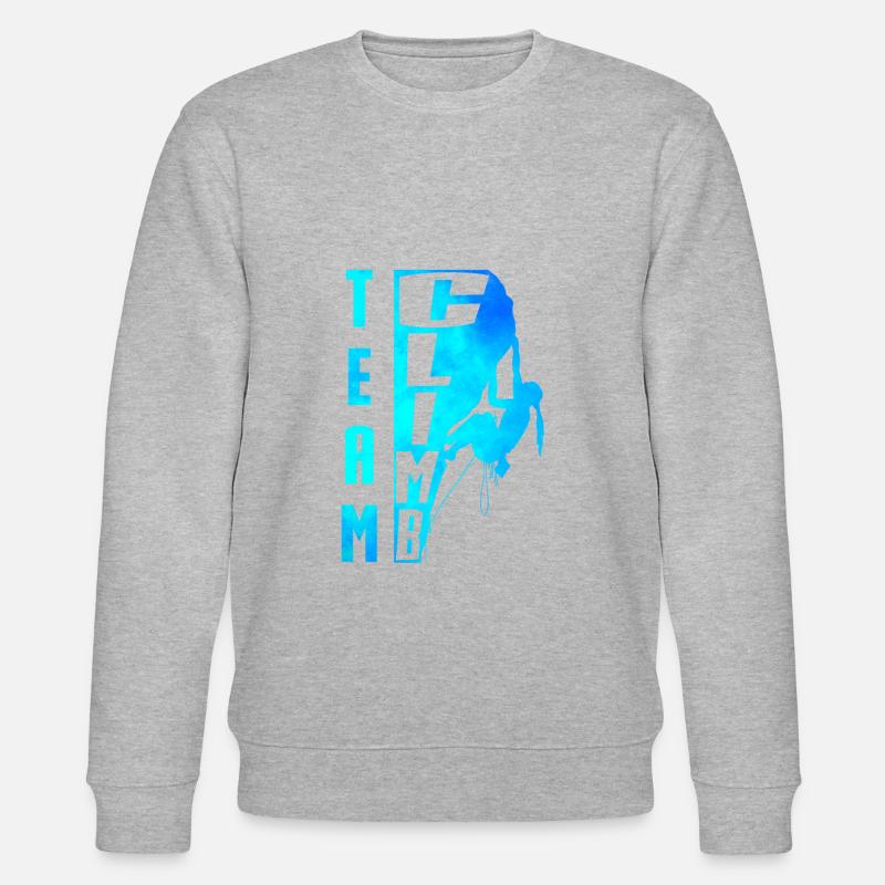 Team climb - Stanley/Stella CHANGER Unisex Organic Sweatshirt - heather grey