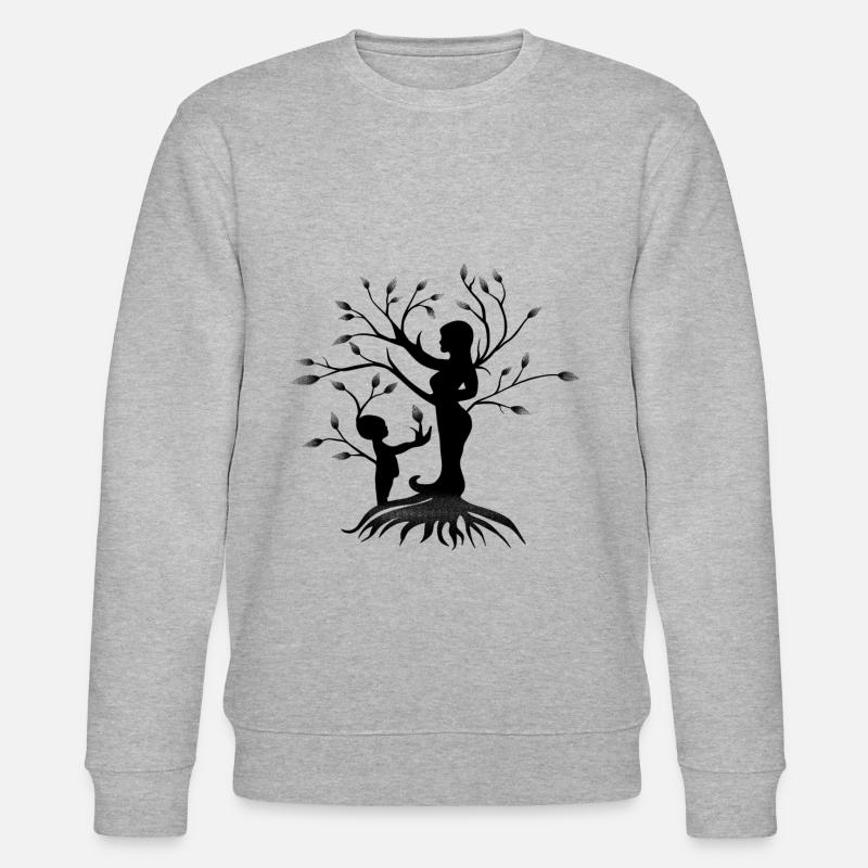 Liebe Mutter und Kind - Stanley/Stella Unisex Bio-Sweatshirt CHANGER  - Grau meliert