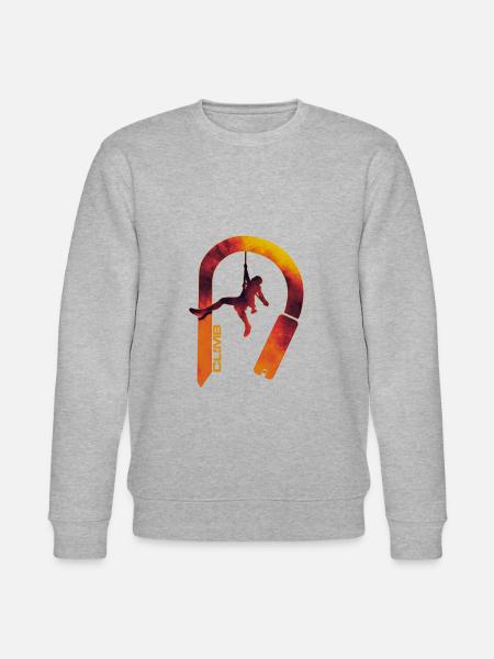 Climbing logo climb carabiner - Stanley/Stella CHANGER Unisex Organic Sweatshirt - heather grey