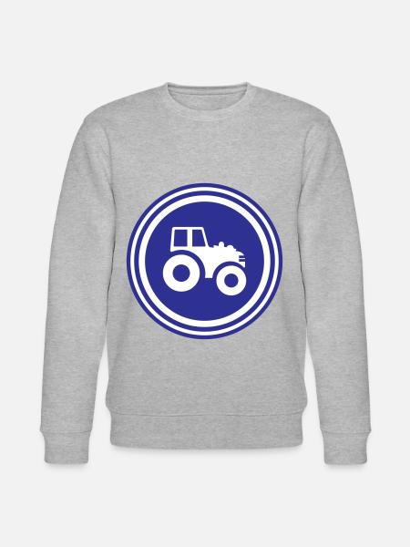 Tractor Symbol - Stanley/Stella CHANGER Unisex Organic Sweatshirt - heather grey