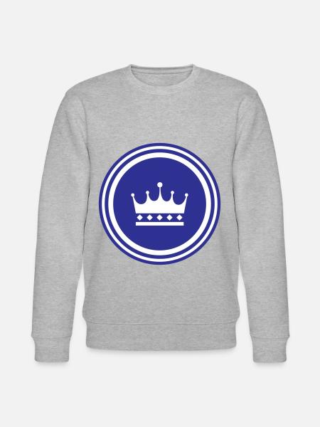 Crown Symbol - Stanley/Stella CHANGER Unisex Organic Sweatshirt - heather grey