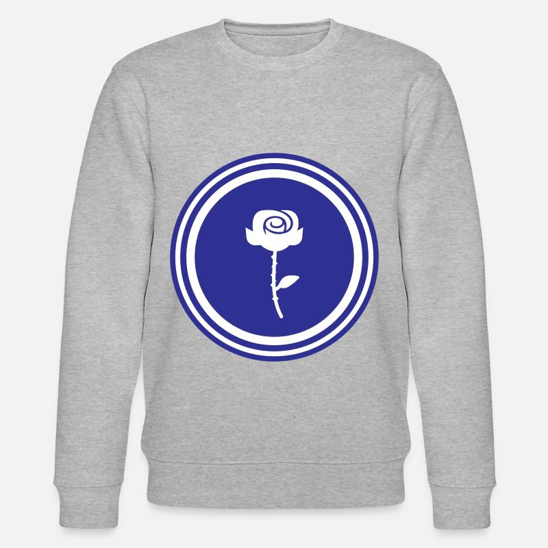 Rose Symbol - Stanley/Stella Unisex Bio-Sweatshirt CHANGER - Grau meliert