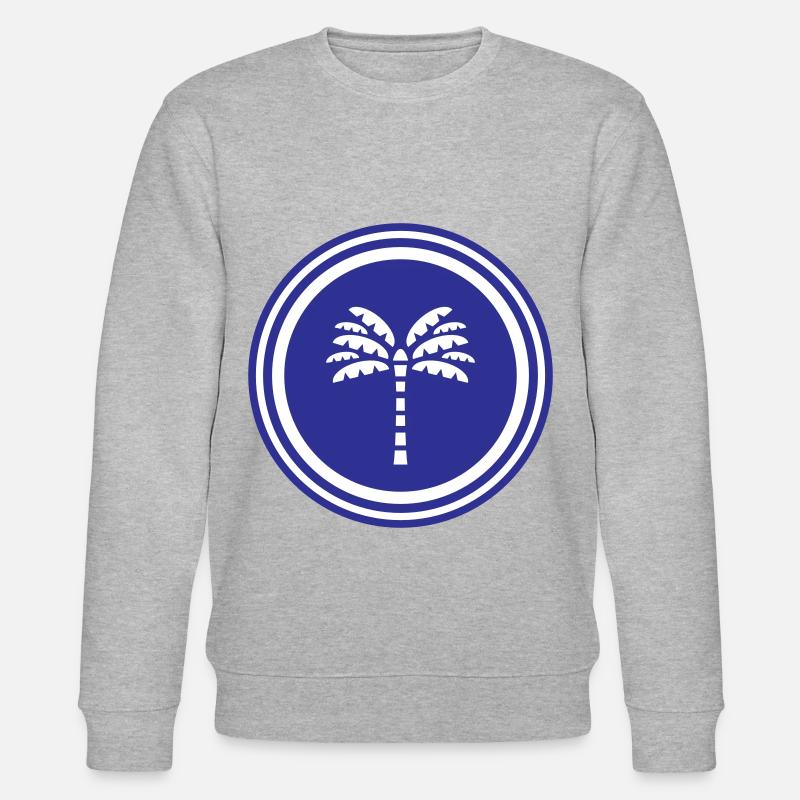 Palme Symbol - Stanley/Stella Unisex Bio-Sweatshirt CHANGER  - Grau meliert