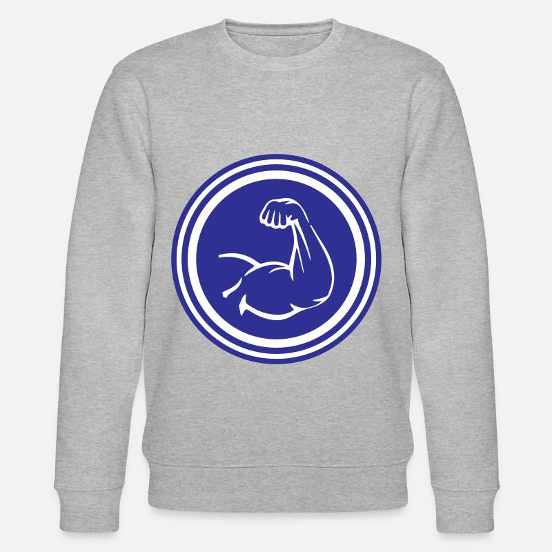 Muscles du bras biceps - Sweat bio CHANGER Stanley/Stella Unisexe - gris chiné