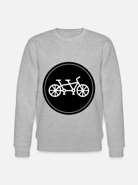 Bicycle tandem - Stanley/Stella CHANGER Unisex Organic Sweatshirt - heather grey