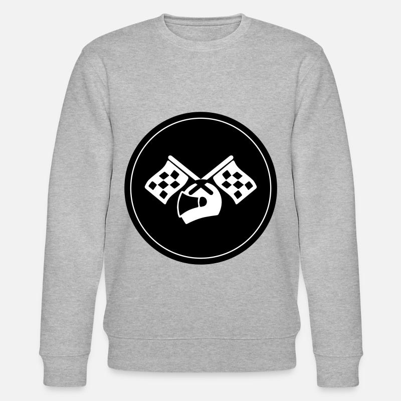 Rennfahrer helm - Stanley/Stella Unisex Bio-Sweatshirt CHANGER  - Grau meliert