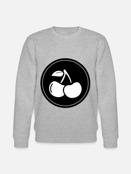 Cherry fruit - Stanley/Stella CHANGER Unisex Organic Sweatshirt - heather grey