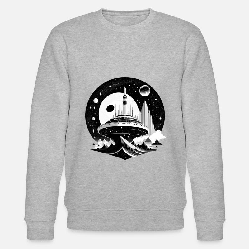 Cité de l’espace 05 - Sweat bio CHANGER Stanley/Stella Unisexe - gris chiné