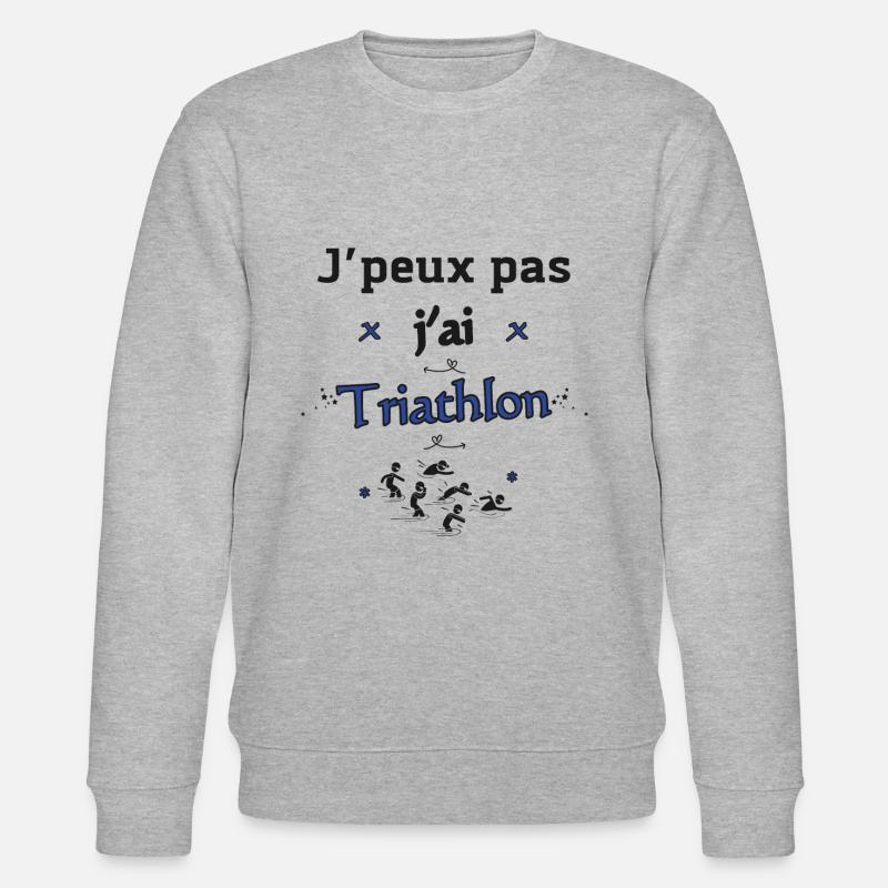 J'Peux PAs J'Ai Triathlon - Sweat bio CHANGER Stanley/Stella Unisexe - gris chiné