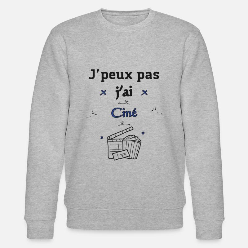 J'peux pas j'ai Ciné - Sweat bio CHANGER Stanley/Stella Unisexe - gris chiné