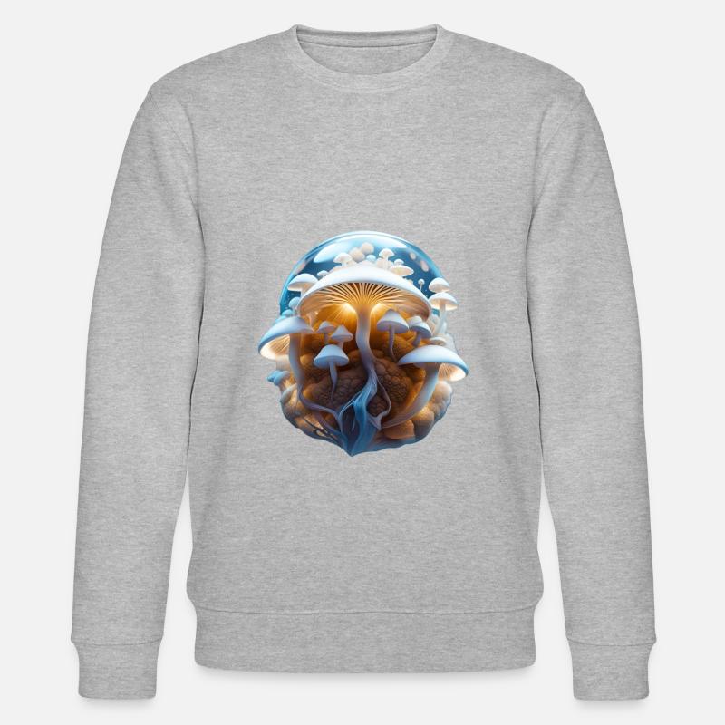 Champignons - Champignons magiques - Sweat bio CHANGER Stanley/Stella Unisexe - gris chiné