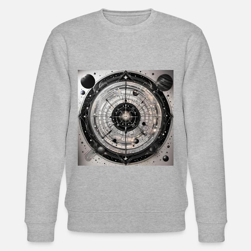 Galaxy's Edge - Interstellare Dartscheibe - Stanley/Stella Unisex Bio-Sweatshirt CHANGER  - Grau meliert