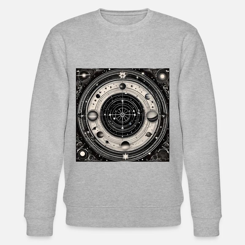 Dartboard Odyssee - Stanley/Stella Unisex Bio-Sweatshirt CHANGER  - Grau meliert