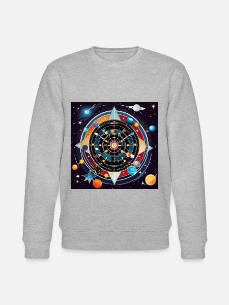 Infinity Bullseye - Stanley/Stella CHANGER Unisex Organic Sweatshirt - heather grey