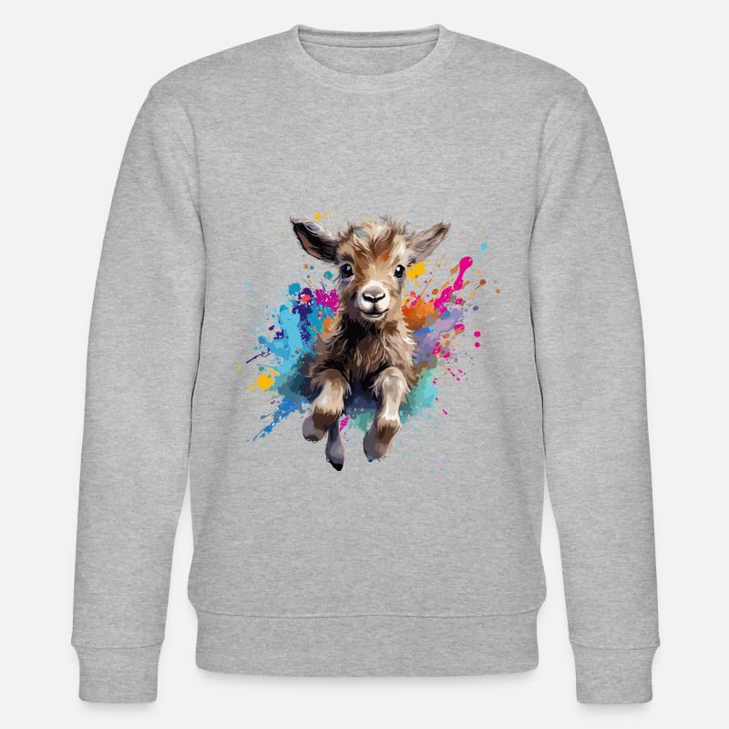 Ziege - Stanley/Stella Unisex Bio-Sweatshirt CHANGER  - Grau meliert