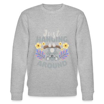 Eukalyptus Flauschig Beuteltier Outback - Stanley/Stella Unisex Bio-Sweatshirt CHANGER  - Grau meliert - Vorne - Nik (191cm) & Marisol (170cm)