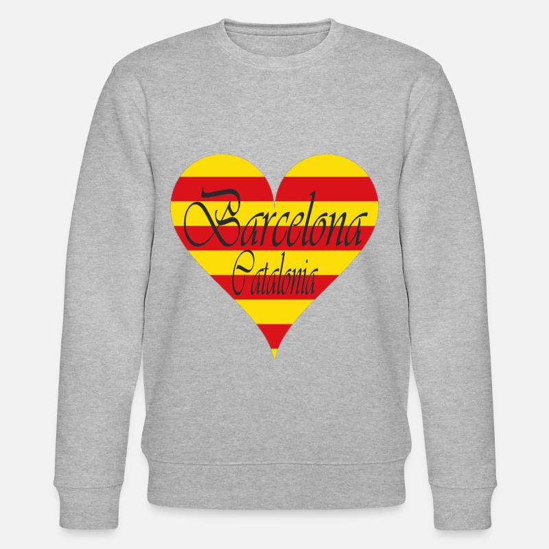 Barcelona Design - Stanley/Stella Unisex Bio-Sweatshirt CHANGER  - Grau meliert