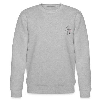 La Buena Vulva - Stanley/Stella Unisex Bio-Sweatshirt CHANGER  - Grau meliert - Vorne - Nik (191cm) & Marisol (170cm)