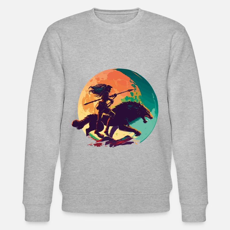 Geisha Samouraï - Sweat bio CHANGER Stanley/Stella Unisexe - gris chiné