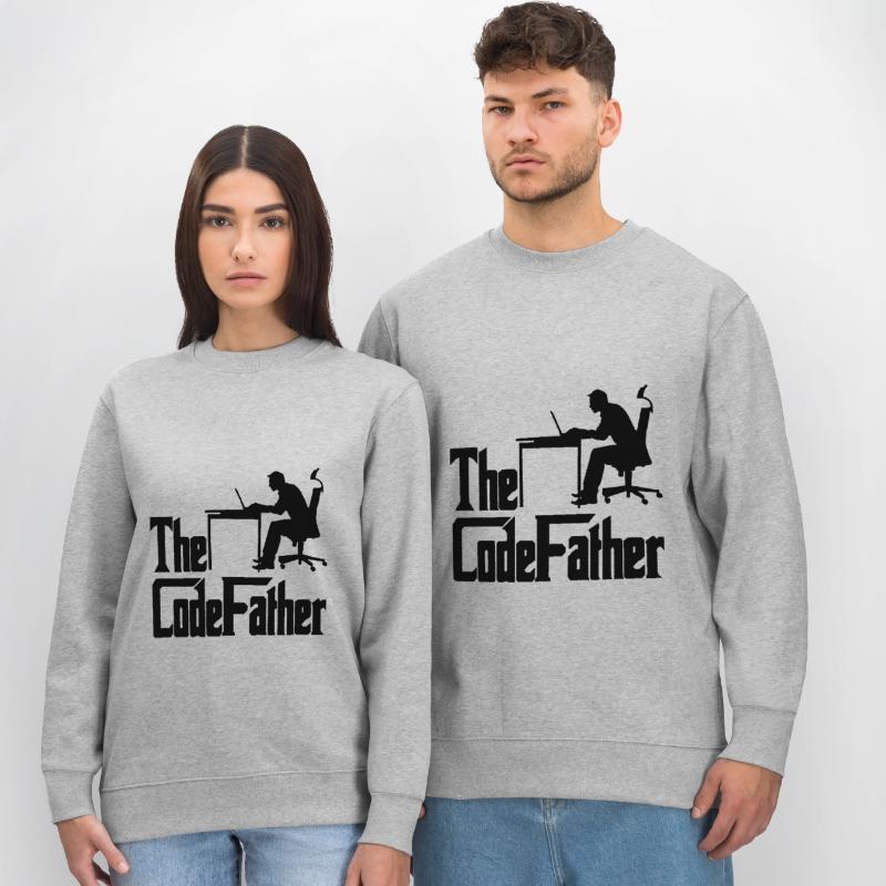 The Codefather Programmer Coder Developer Software Stanley/Stella Unisex Bio-Sweatshirt CHANGER 