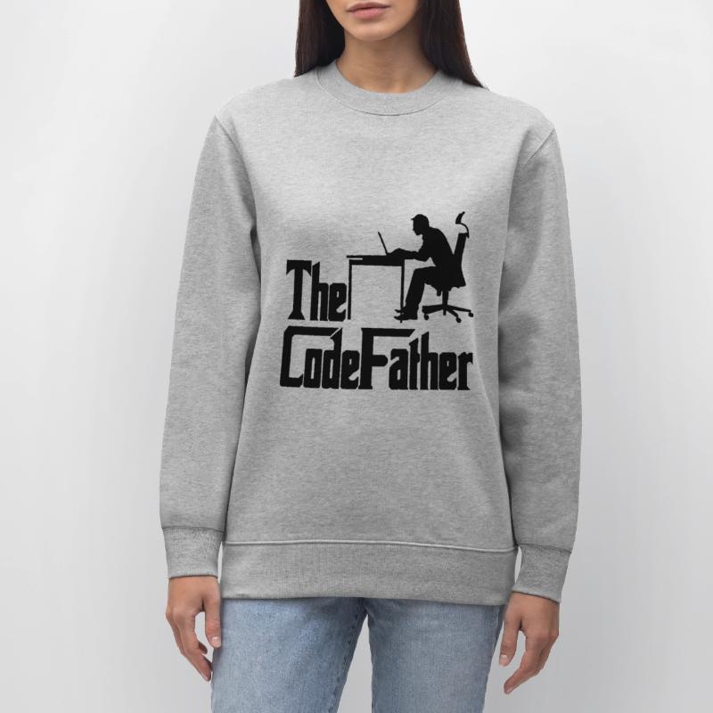 The Codefather Programmer Coder Developer Software Stanley/Stella Unisex Bio-Sweatshirt CHANGER 