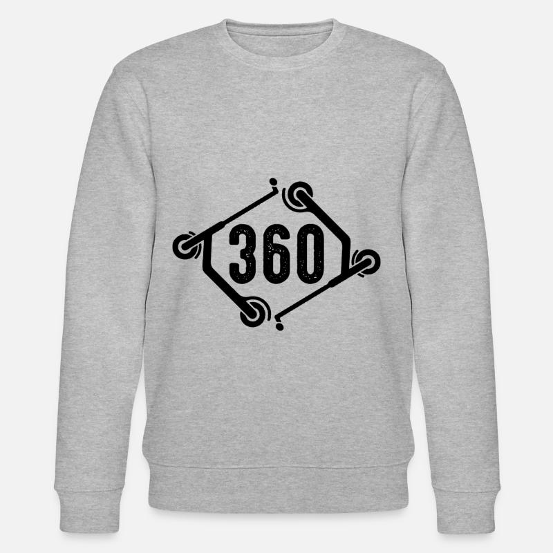 360 Cascadeurs de scooters stunt - Sweat bio CHANGER Stanley/Stella Unisexe - gris chiné