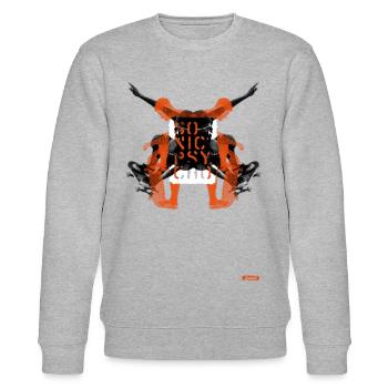 ThinkBick Lauris skate10 - Stanley/Stella Unisex Bio-Sweatshirt CHANGER  - Grau meliert - Vorne - Nik (191cm) & Marisol (170cm)