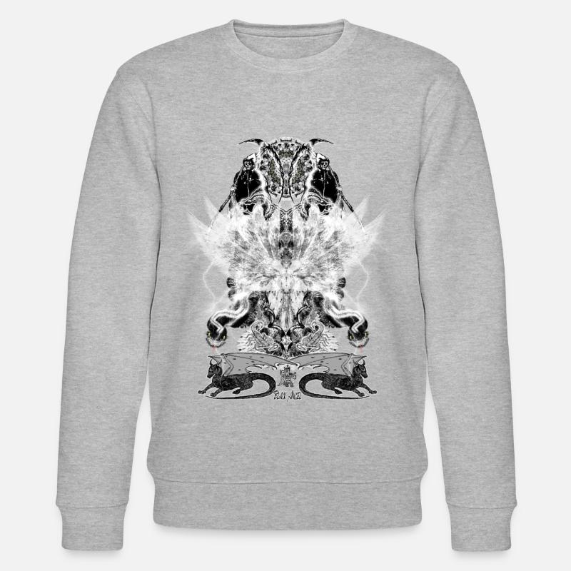 Schwarzer Engel 2021 08B - Stanley/Stella Unisex Bio-Sweatshirt CHANGER  - Grau meliert