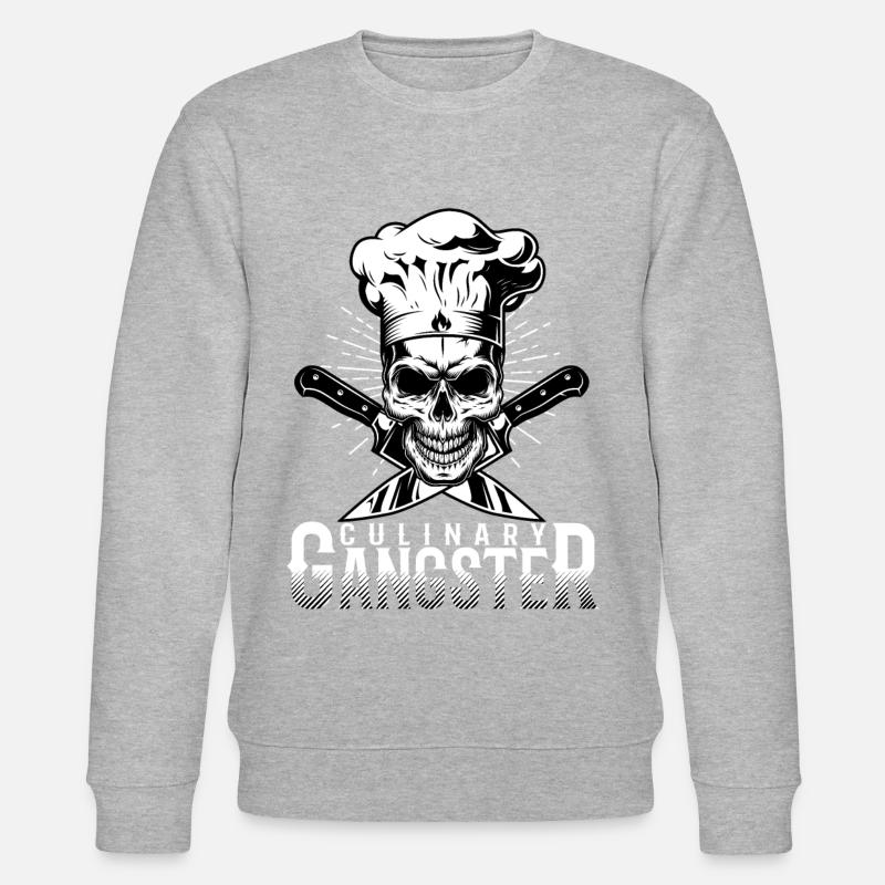 Culinary Gangster Chef Chef - Stanley/Stella CHANGER Unisex Organic Sweatshirt - heather grey