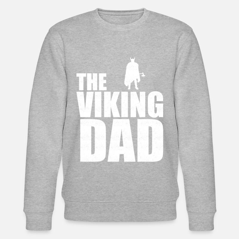 Viking Dad Vater - Stanley/Stella Unisex Bio-Sweatshirt CHANGER - Grau meliert