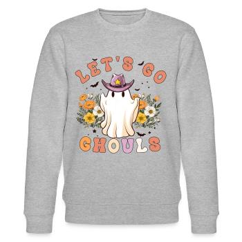 Let’s Go Chouls Halloween - Sweat bio CHANGER Stanley/Stella Unisexe - gris chiné - Devant - Nik (191cm) & Marisol (170cm)