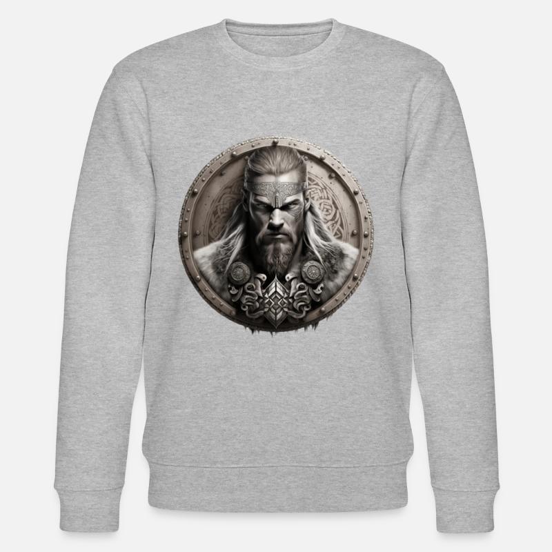 Viking Warrior Shield Wall - Stanley/Stella CHANGER Unisex Organic Sweatshirt - heather grey