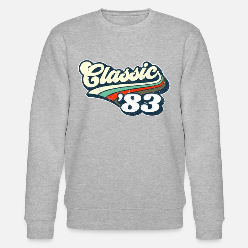 Classic `83 - Stanley/Stella Unisex Bio-Sweatshirt CHANGER  - Grau meliert