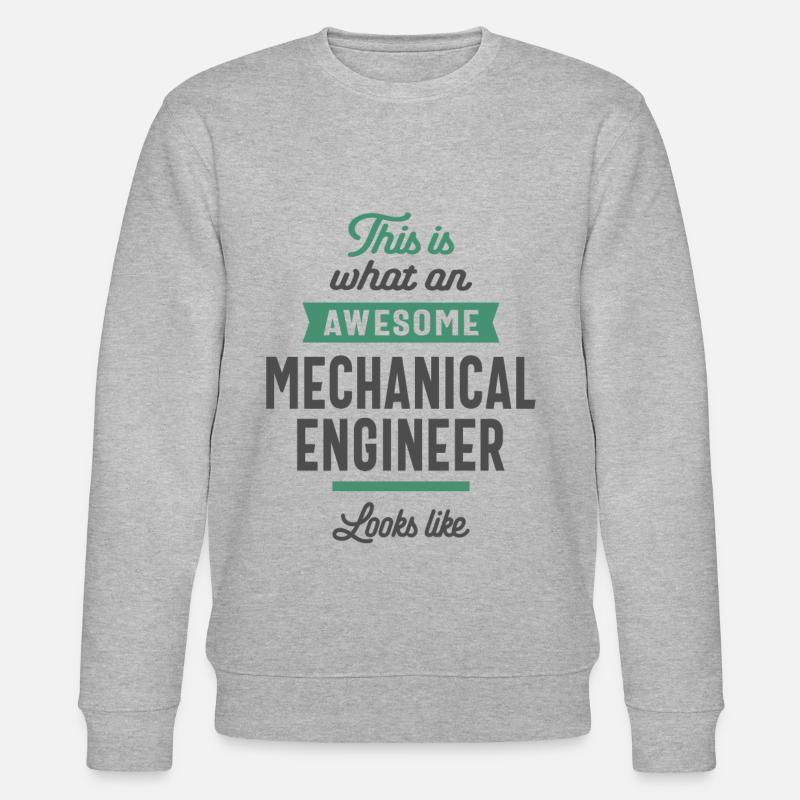 Mechanical Engineer Job Title Gift - Stanley/Stella CHANGER Unisex Organic Sweatshirt - heather grey