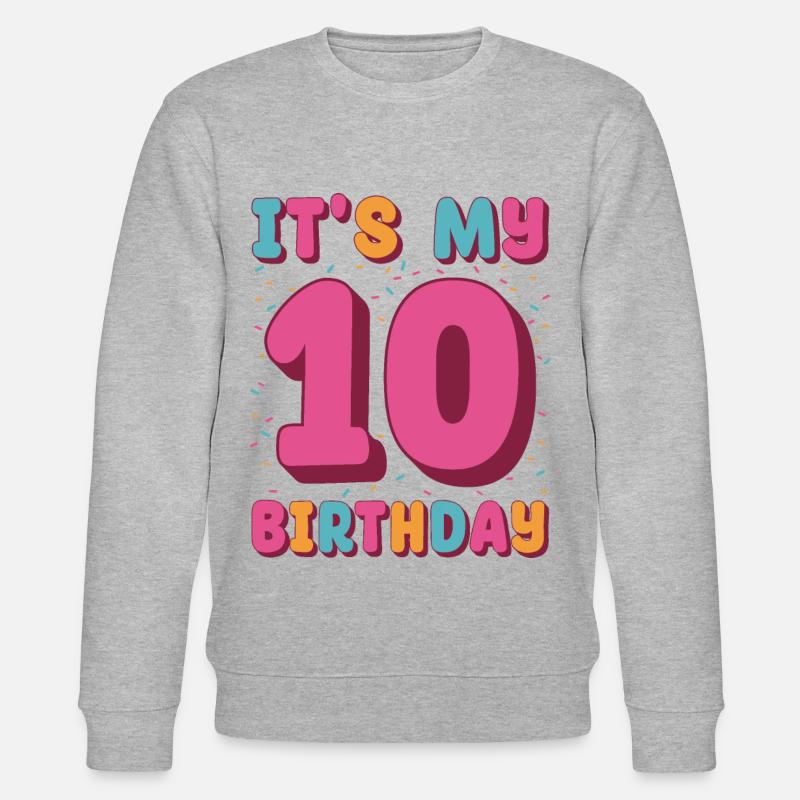 C’est mon 10e anniversaire - Sweat bio CHANGER Stanley/Stella Unisexe - gris chiné