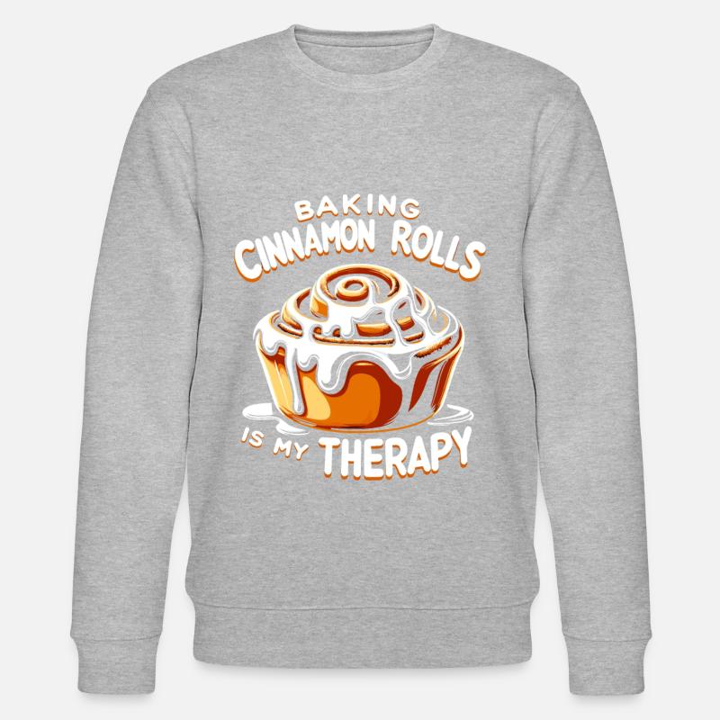 Cinnamon Roll Baker - Stanley/Stella CHANGER Unisex Organic Sweatshirt - heather grey