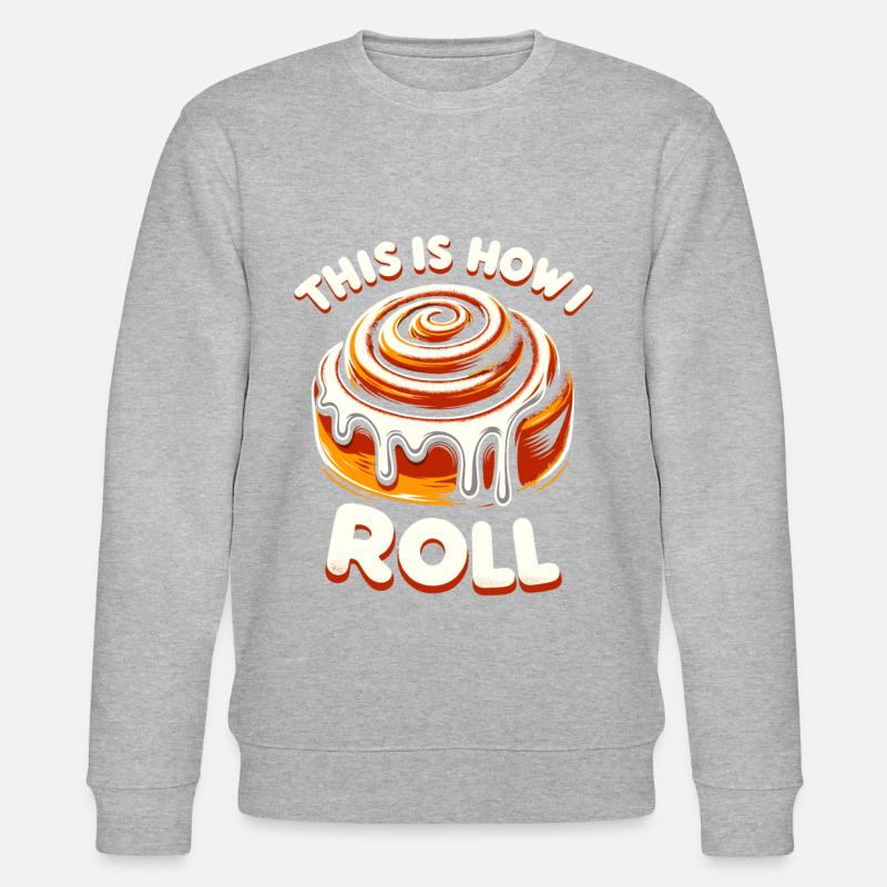 Zimtschnecke Bäcker - Stanley/Stella Unisex Bio-Sweatshirt CHANGER  - Grau meliert