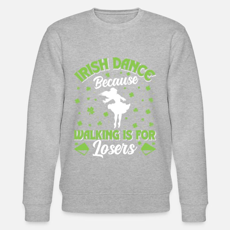 Danse irlandaise Danse irlandaise - Sweat bio CHANGER Stanley/Stella Unisexe - gris chiné