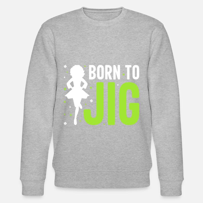 Irish Dance Irish Dancing - Stanley/Stella CHANGER Unisex Organic Sweatshirt - heather grey