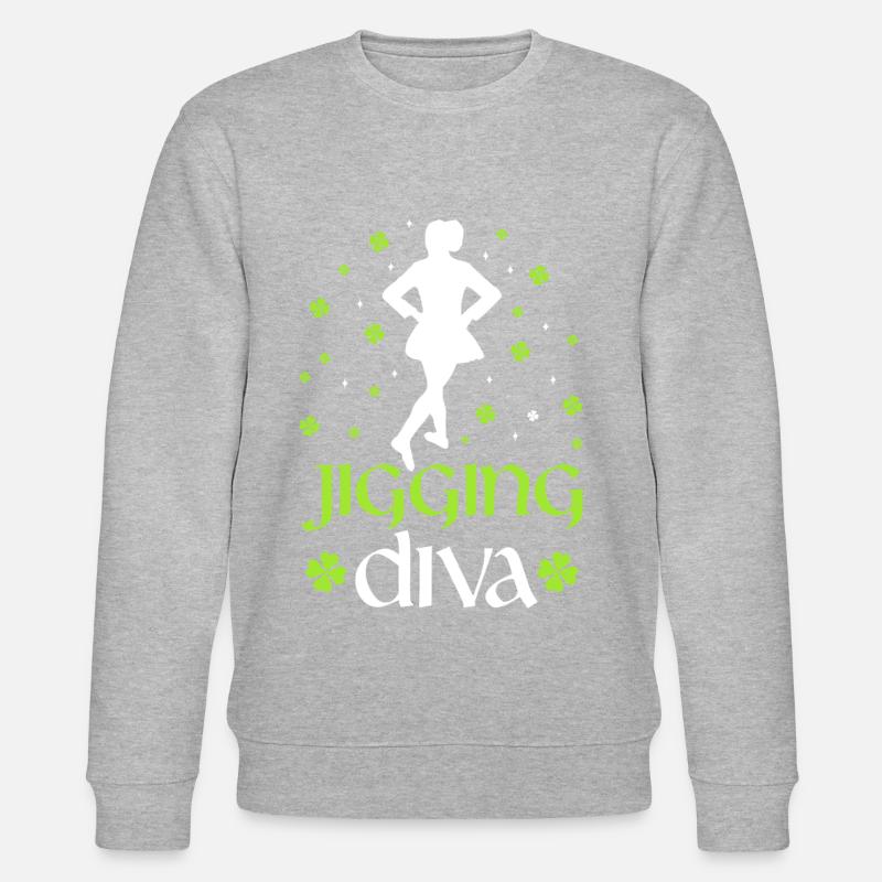 Danse irlandaise Danse irlandaise - Sweat bio CHANGER Stanley/Stella Unisexe - gris chiné