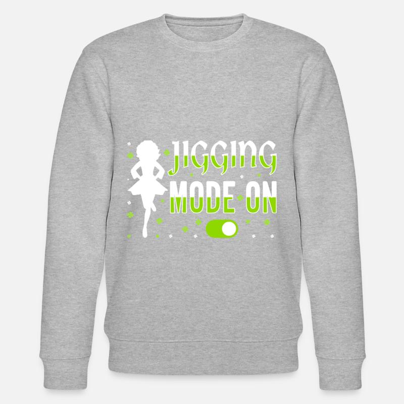 Irish Dance Irish Dancing - Stanley/Stella CHANGER Unisex Organic Sweatshirt - heather grey