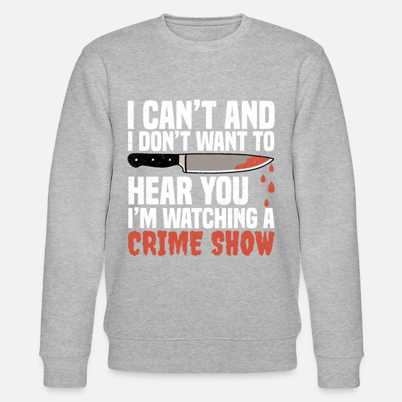 True Crime - Stanley/Stella Unisex Bio-Sweatshirt CHANGER  - Grau meliert