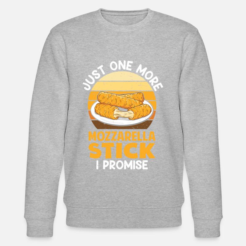 Mozzarella Sticks Käse - Stanley/Stella Unisex Bio-Sweatshirt CHANGER  - Grau meliert