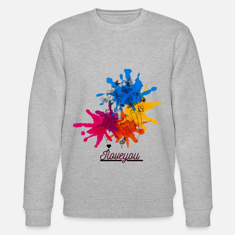 Farbklecks - Stanley/Stella Unisex Bio-Sweatshirt CHANGER  - Grau meliert